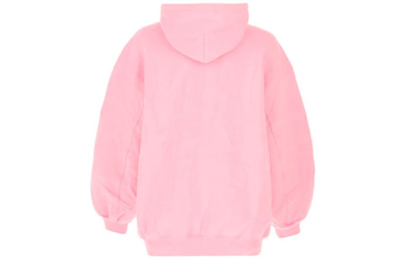(WMNS) Balenciaga SS21 Printing Hoodie Pink 641529TJVI61401 2