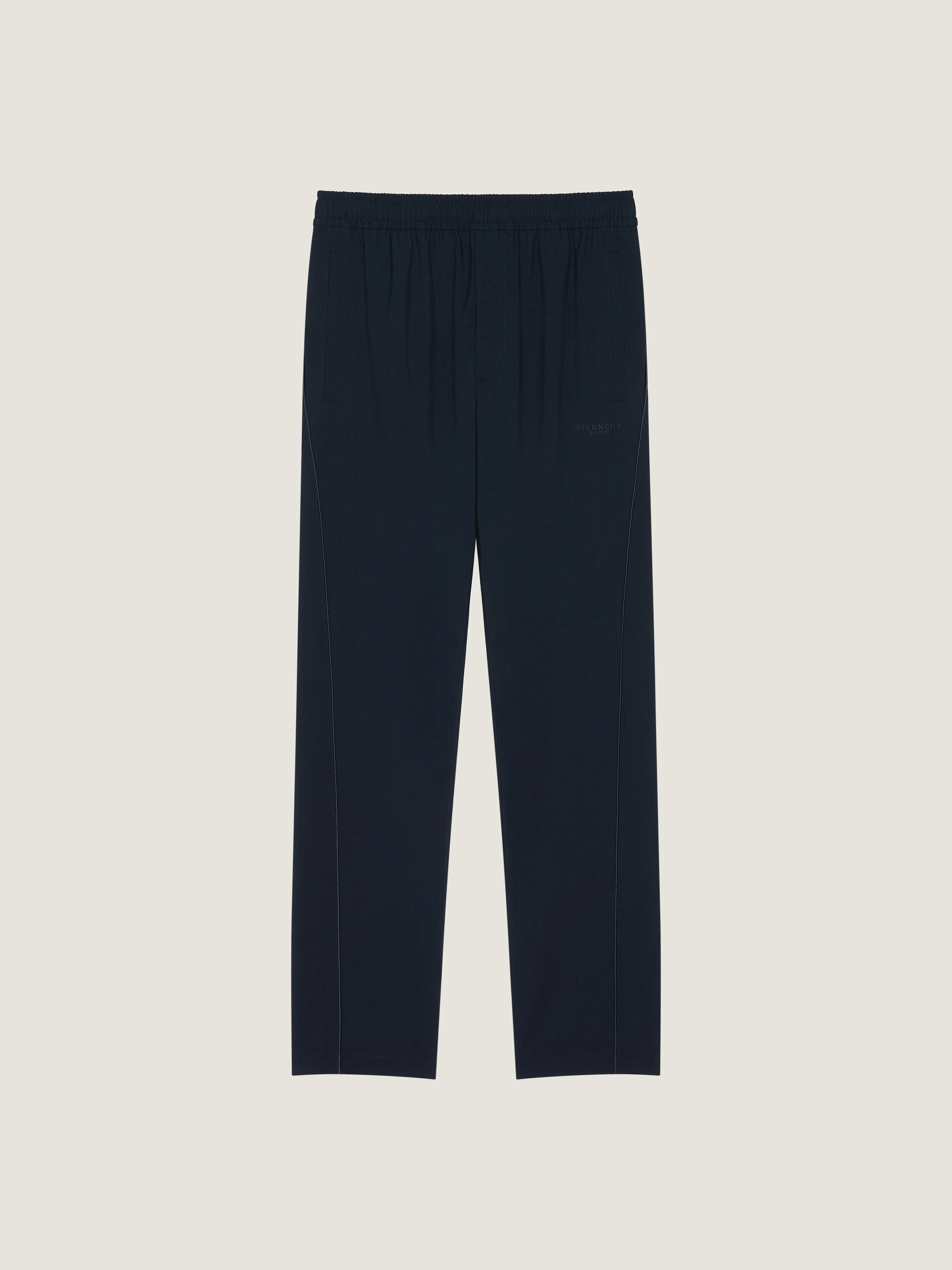 COUTURE SEAM JOGGERS WITH GIVENCHY PARIS EMBROIDERY - 1