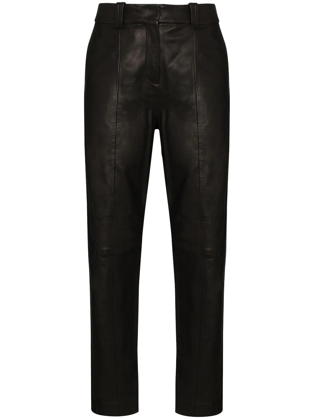 high-waist straight-leg trousers - 1