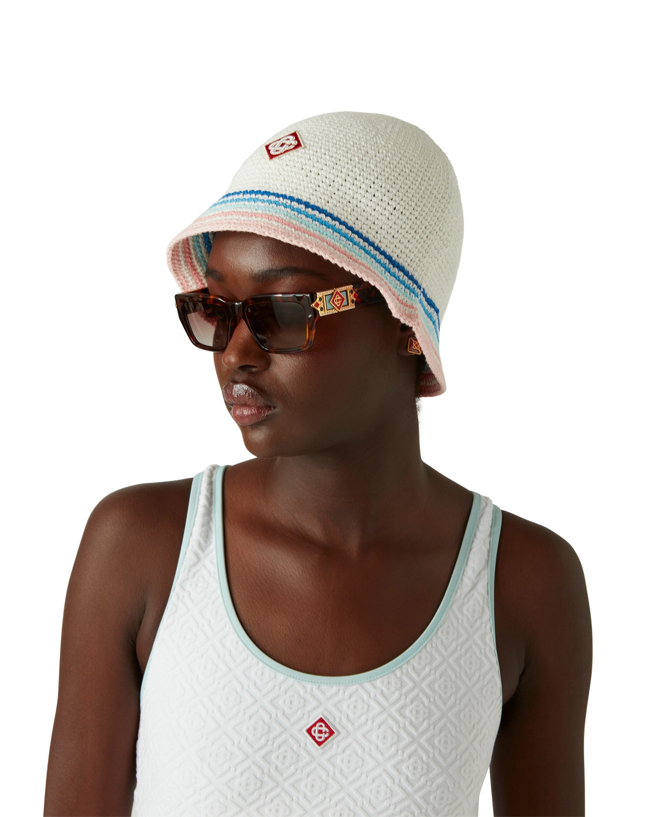 Jacquard Monogram Swimsuit | Casablanca Paris - 4