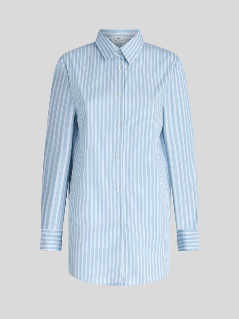 STRIPED SHIRT WITH EMBROIDERED PEGASO 1