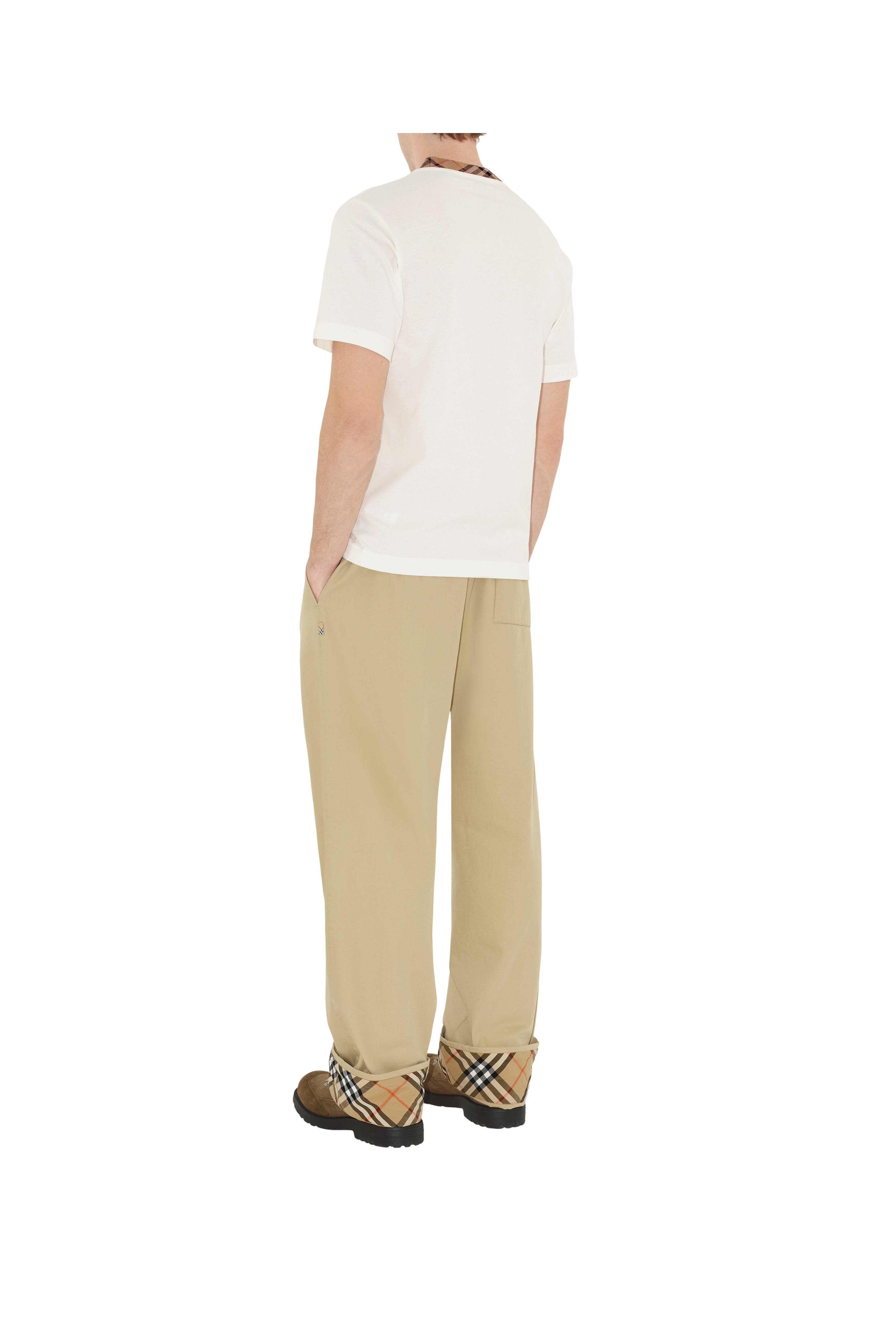 burberry Gabardine Trousers in Hamper Beige at Nordstrom - 4