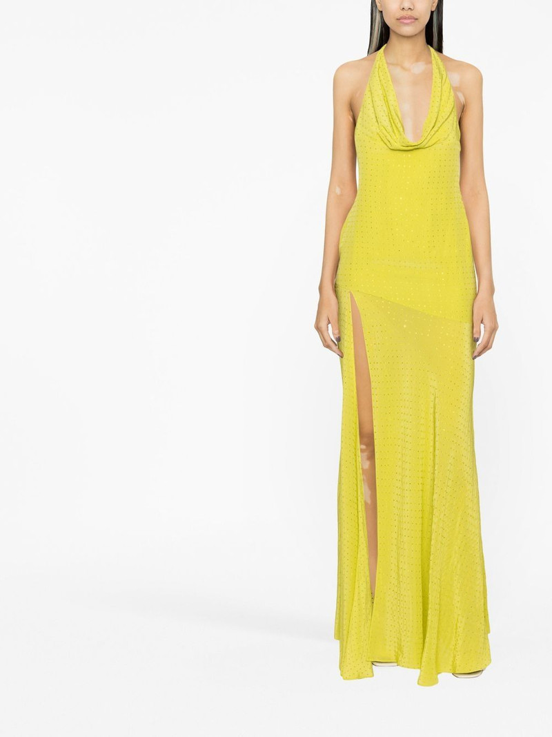 De La Vali halter-neck gown outlook