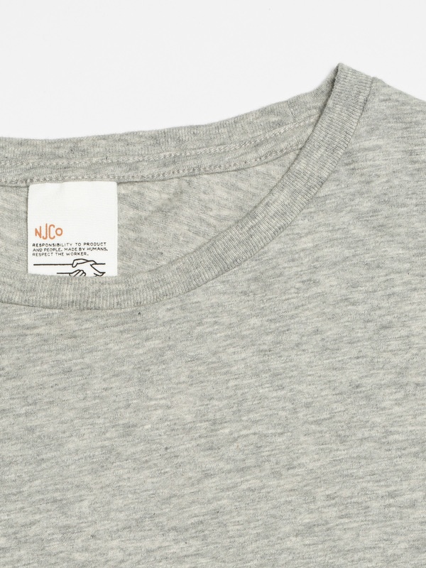 Roffe Melange T-Shirt Greymelange - 4