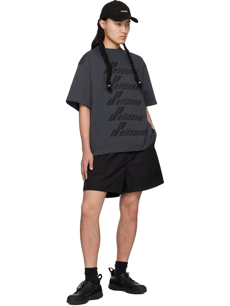 We11done Black Track Shorts outlook