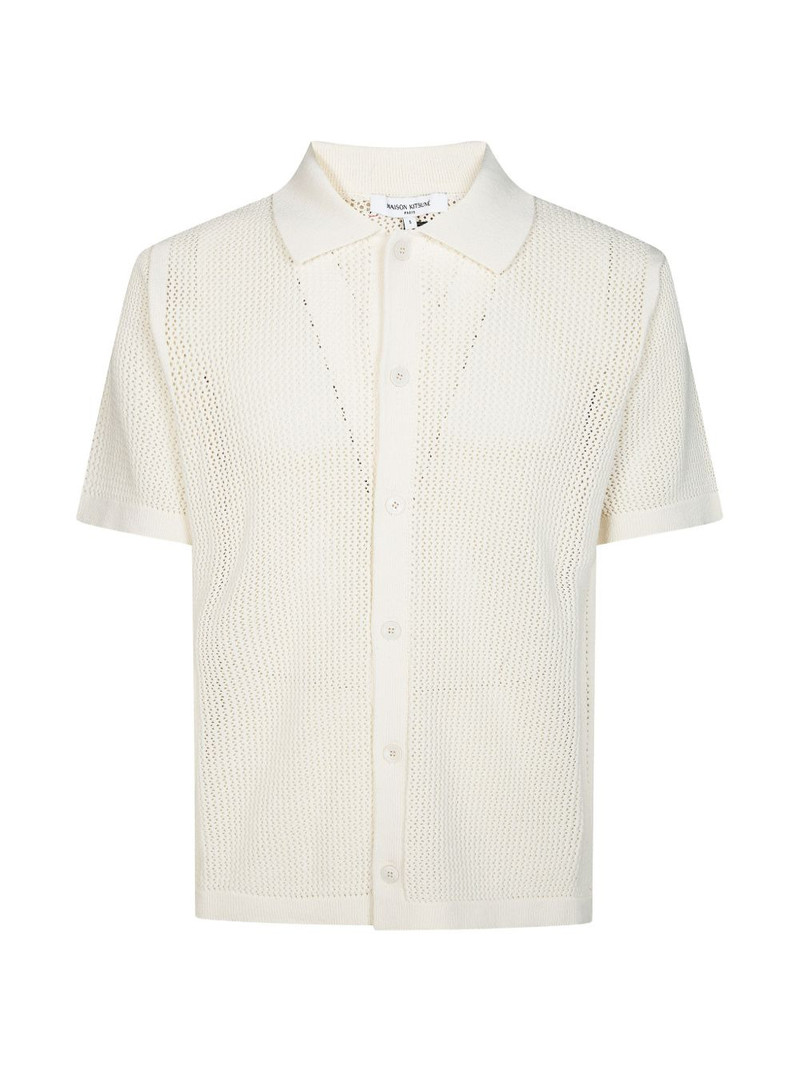 open-work button-down shirt 1