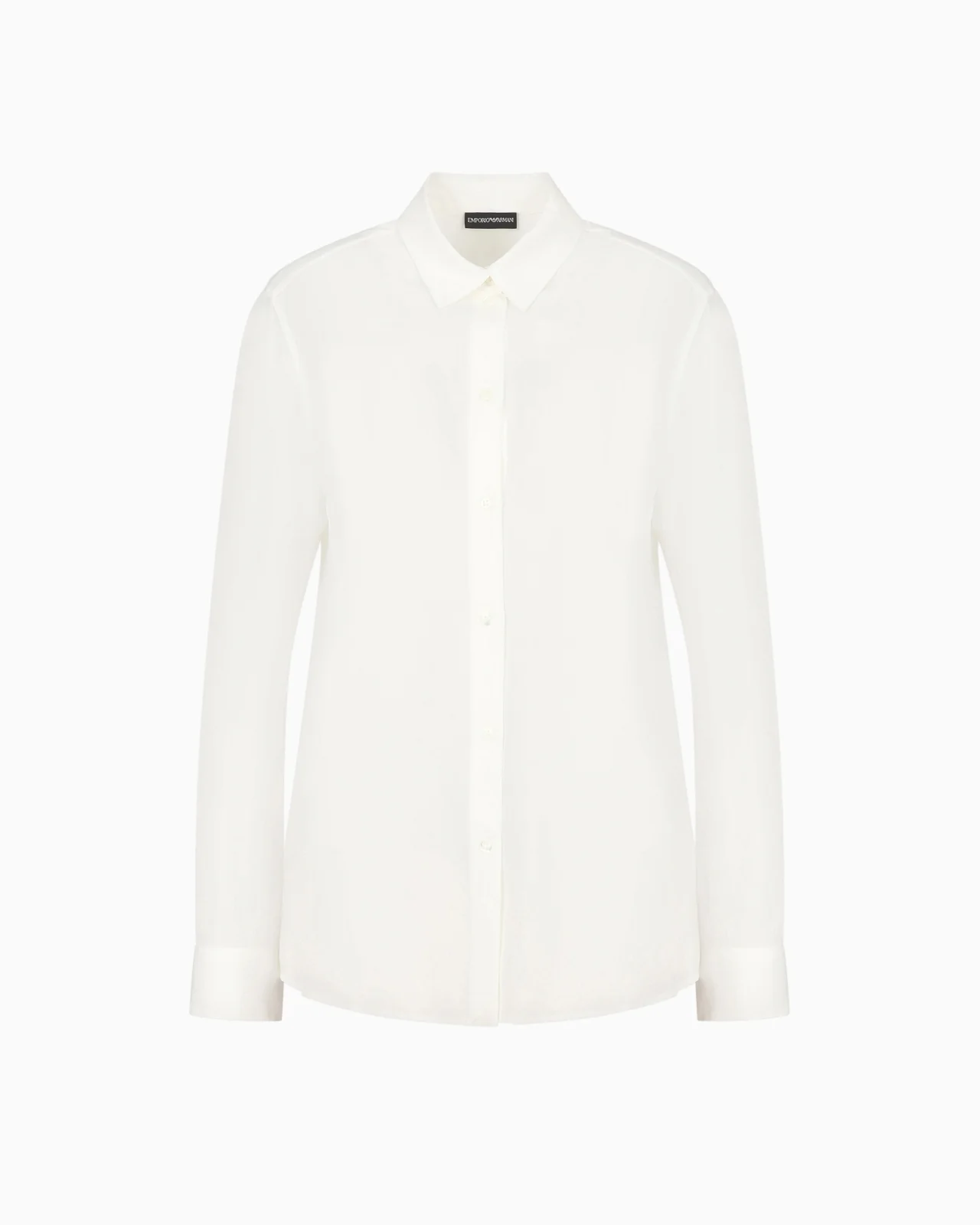 Silk crêpe-de-Chine shirt with pleated back - 1