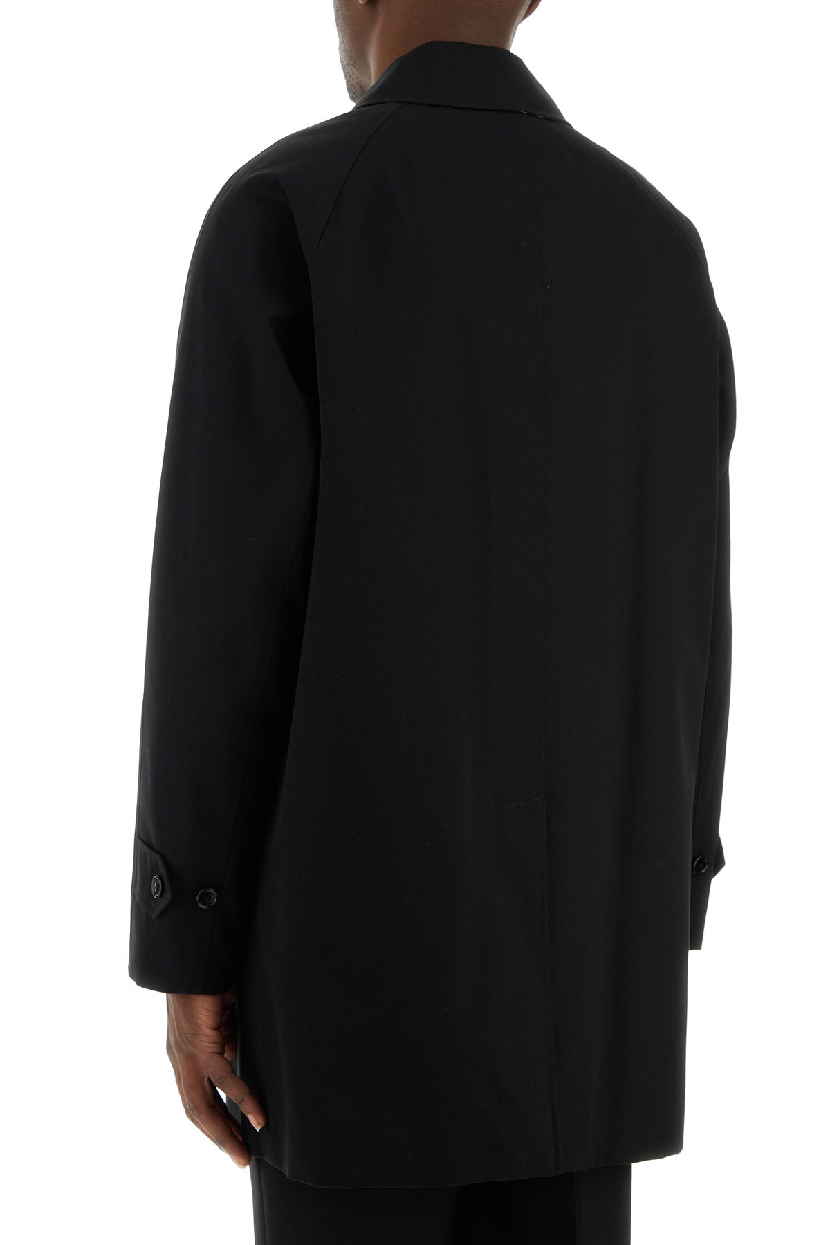 Black gabardine Heritage Camden overcoat - 4