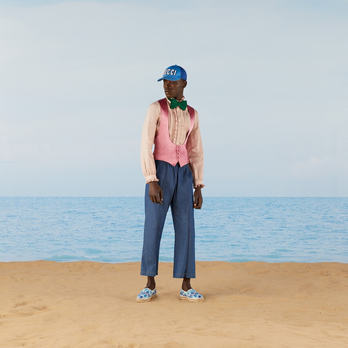 Denim pant with embroidery - 2