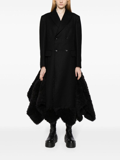 Junya Watanabe double-breasted peplum wool coat outlook