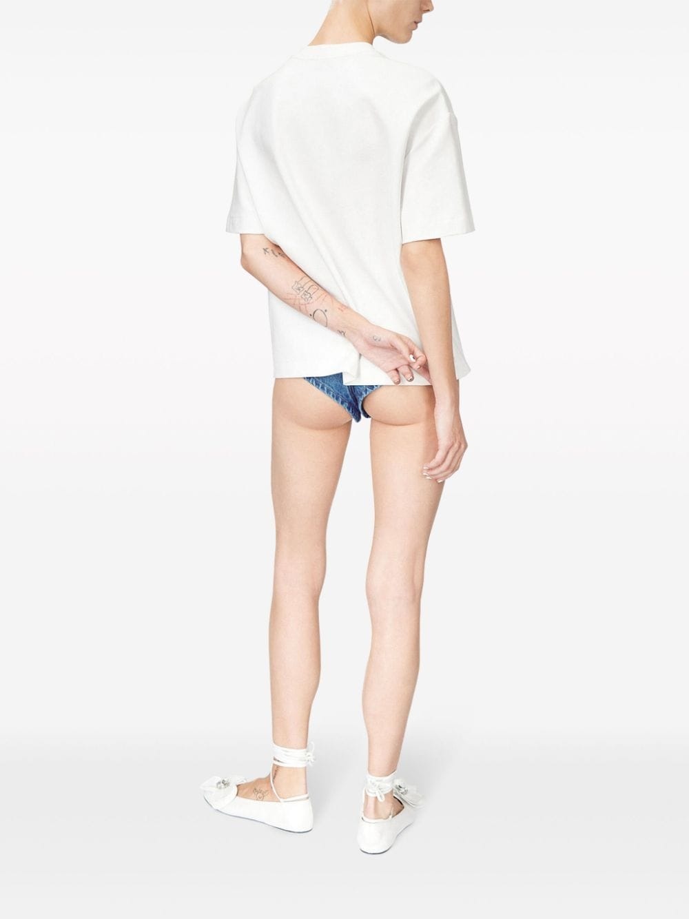 crystal-embellished T-shirt - 4