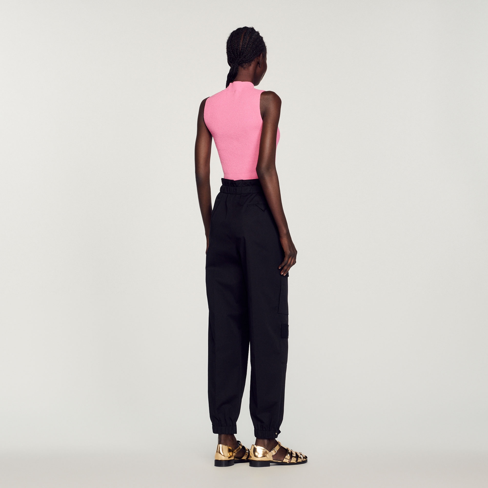 Ribbed cropped sweater - 6