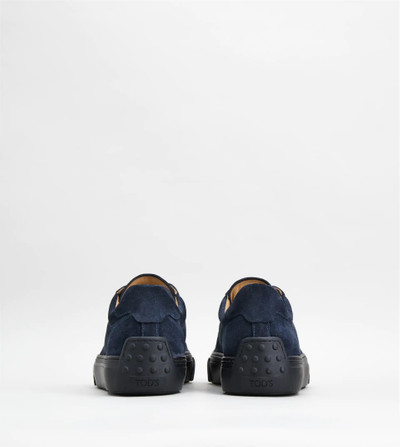 Tod's SNEAKERS IN SUEDE - BLUE outlook