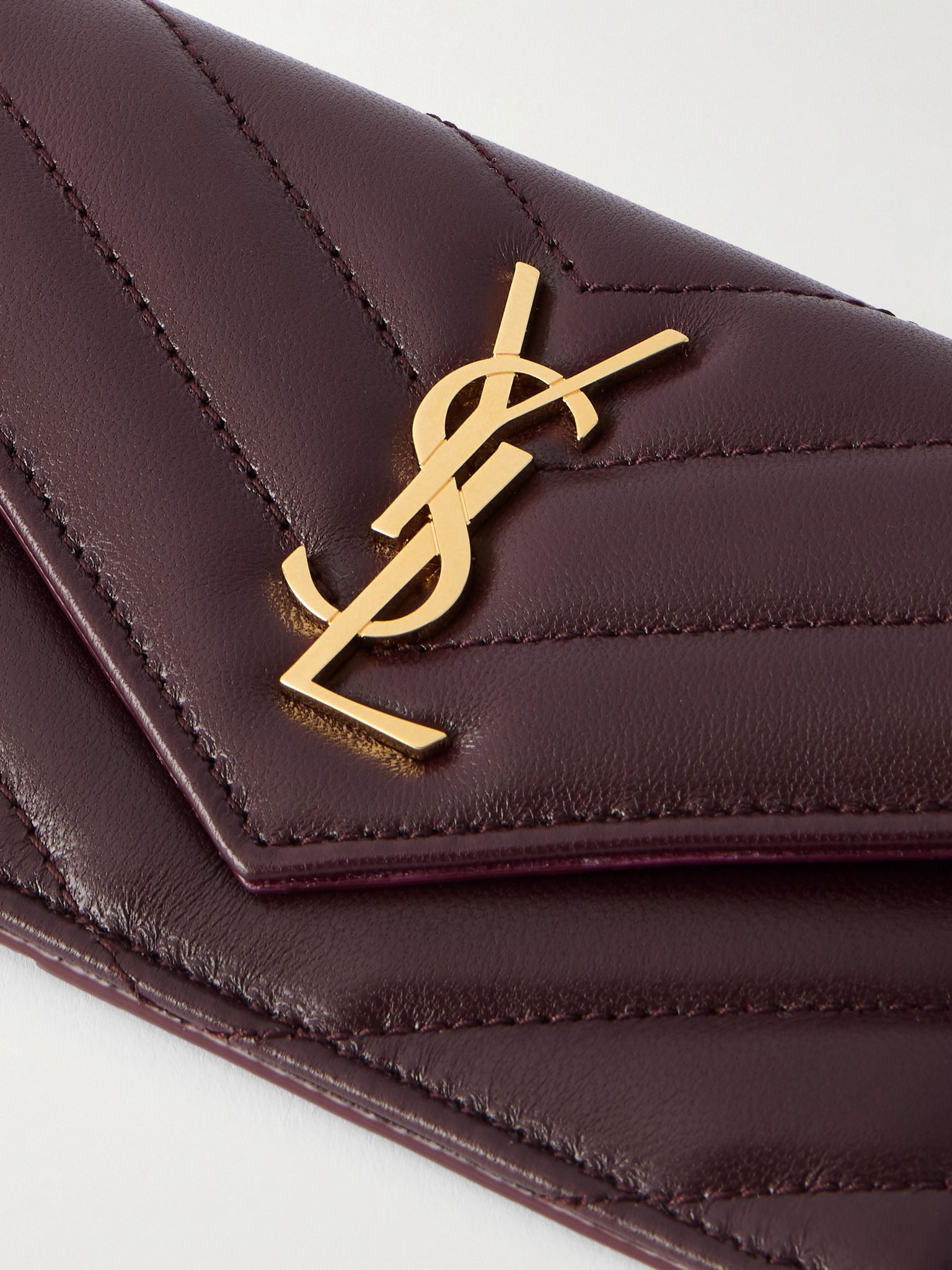 Cassandre matelassé leather wallet Red - 4