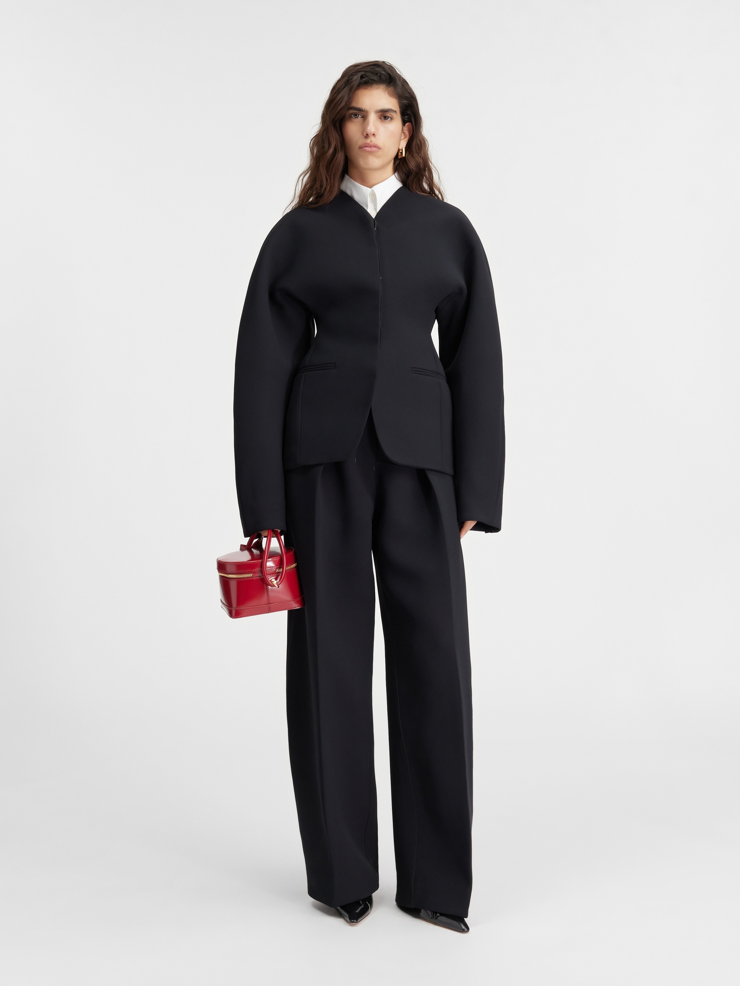 Jacquemus La Veste Ovalo ジャケット La Veste Ovalo cady jacket in white - Jacquemus | Mytheresa