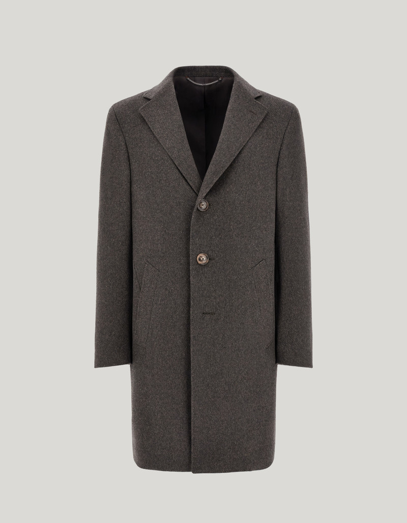 EXCLUSIVE BROWN COAT IN PURE CASHMERE 1
