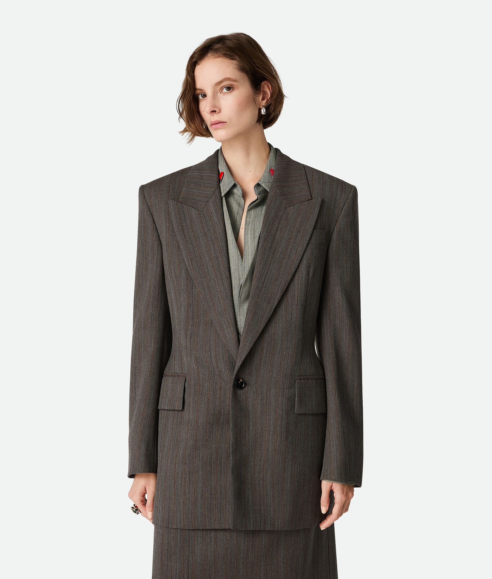 Wool Subtle Stripe Jacket - 5