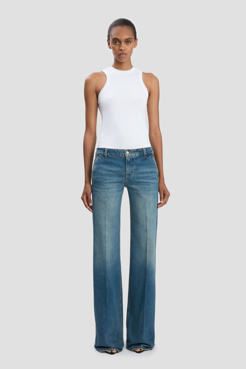 Victoria Beckham Gigi Jean In Mid Blue outlook