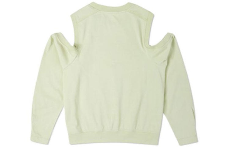 (WMNS) Converse Twisted Knits Cold Shoulder Top 'Light Green' 10023190-A03 - 2