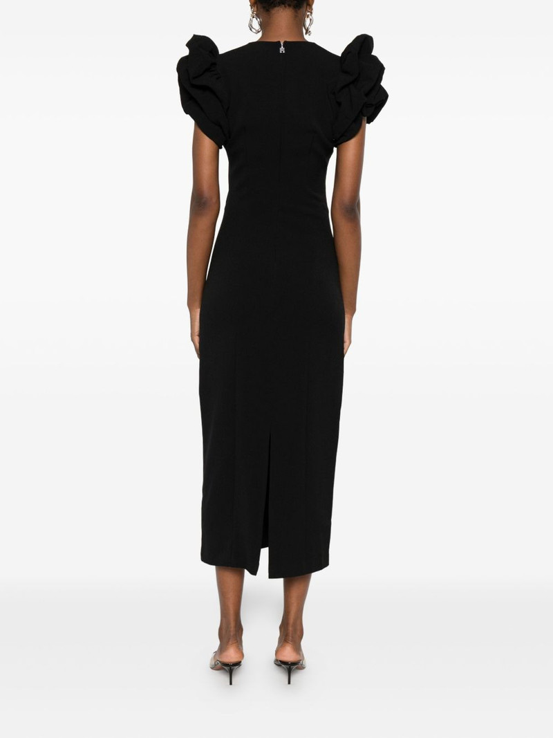 puff-sleeve midi dress 4