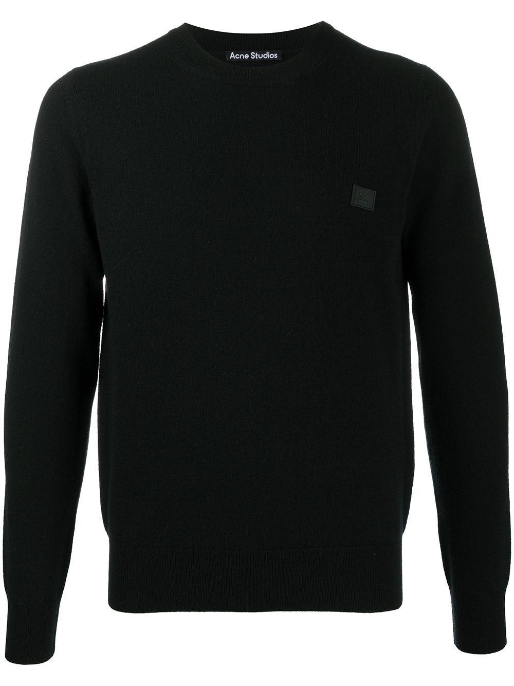 Face patch wool jumper - 1