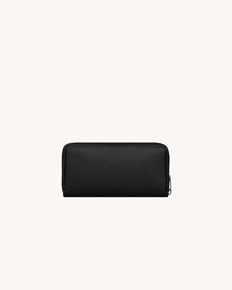 SAINT LAURENT TINY CASSANDRE ZIP-AROUND WALLET IN MATTE LEATHER outlook