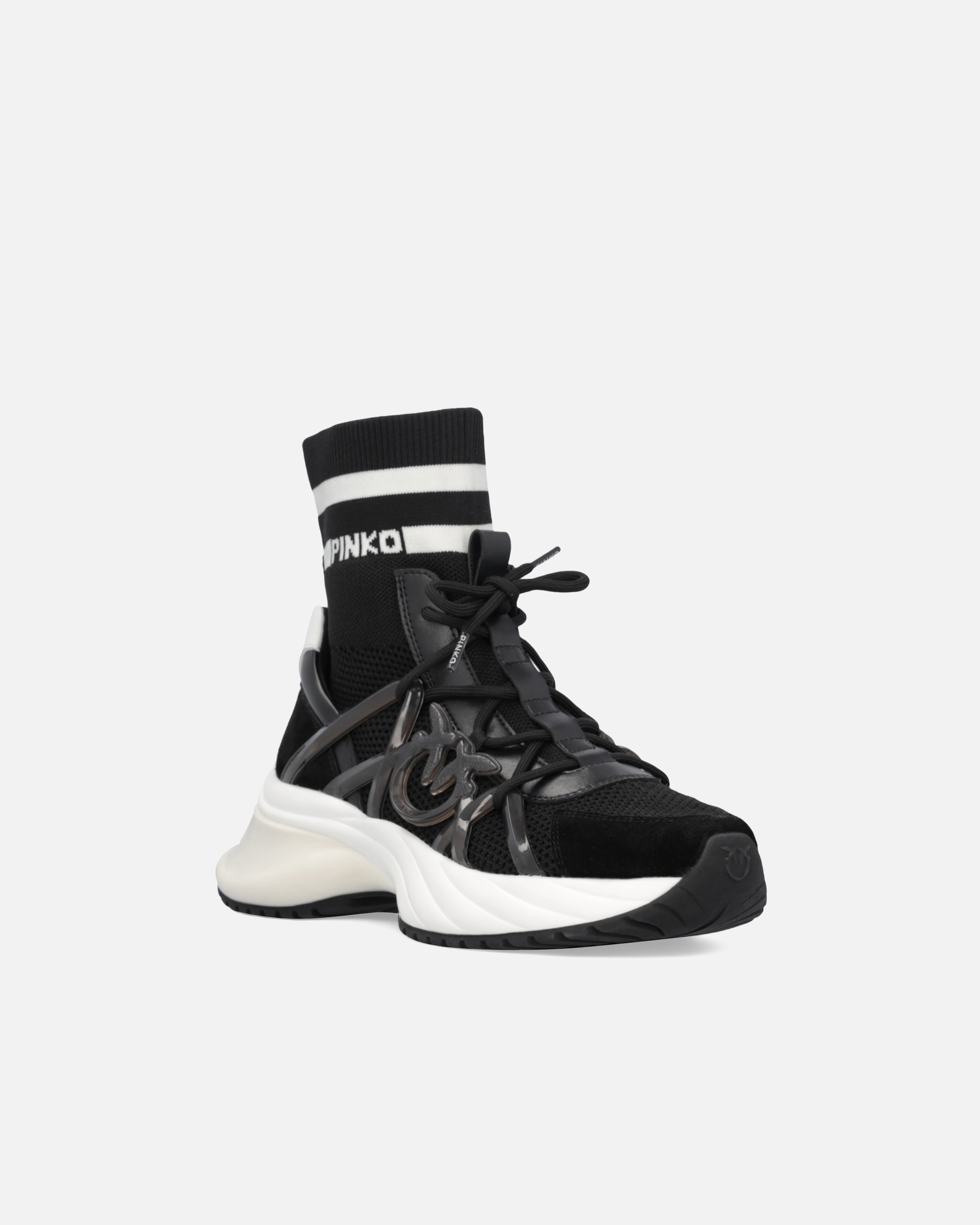 ARIEL SNEAKERS WITH KNIT SOCK DETAIL - 2