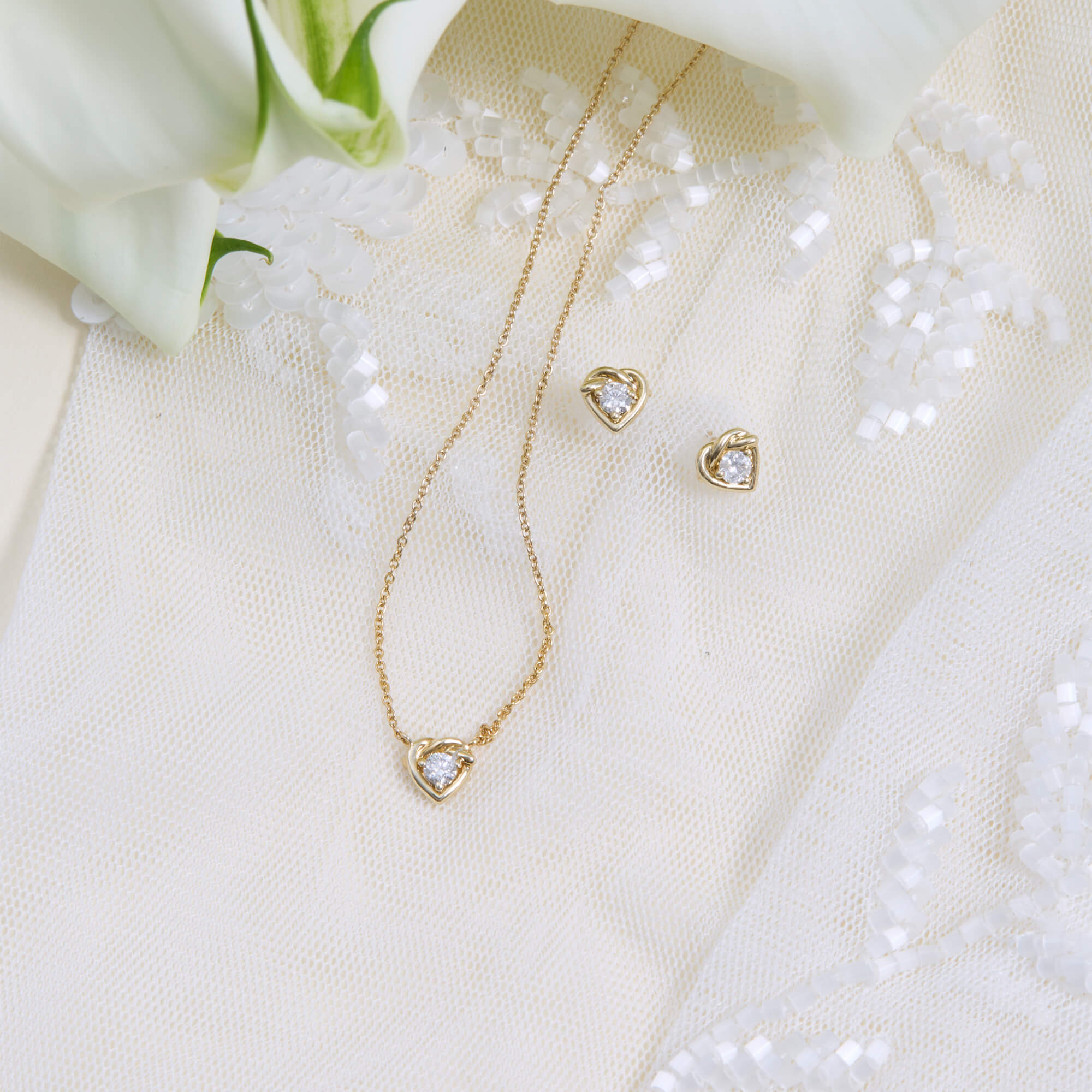 Tie The Knot Diamond Necklace - 7