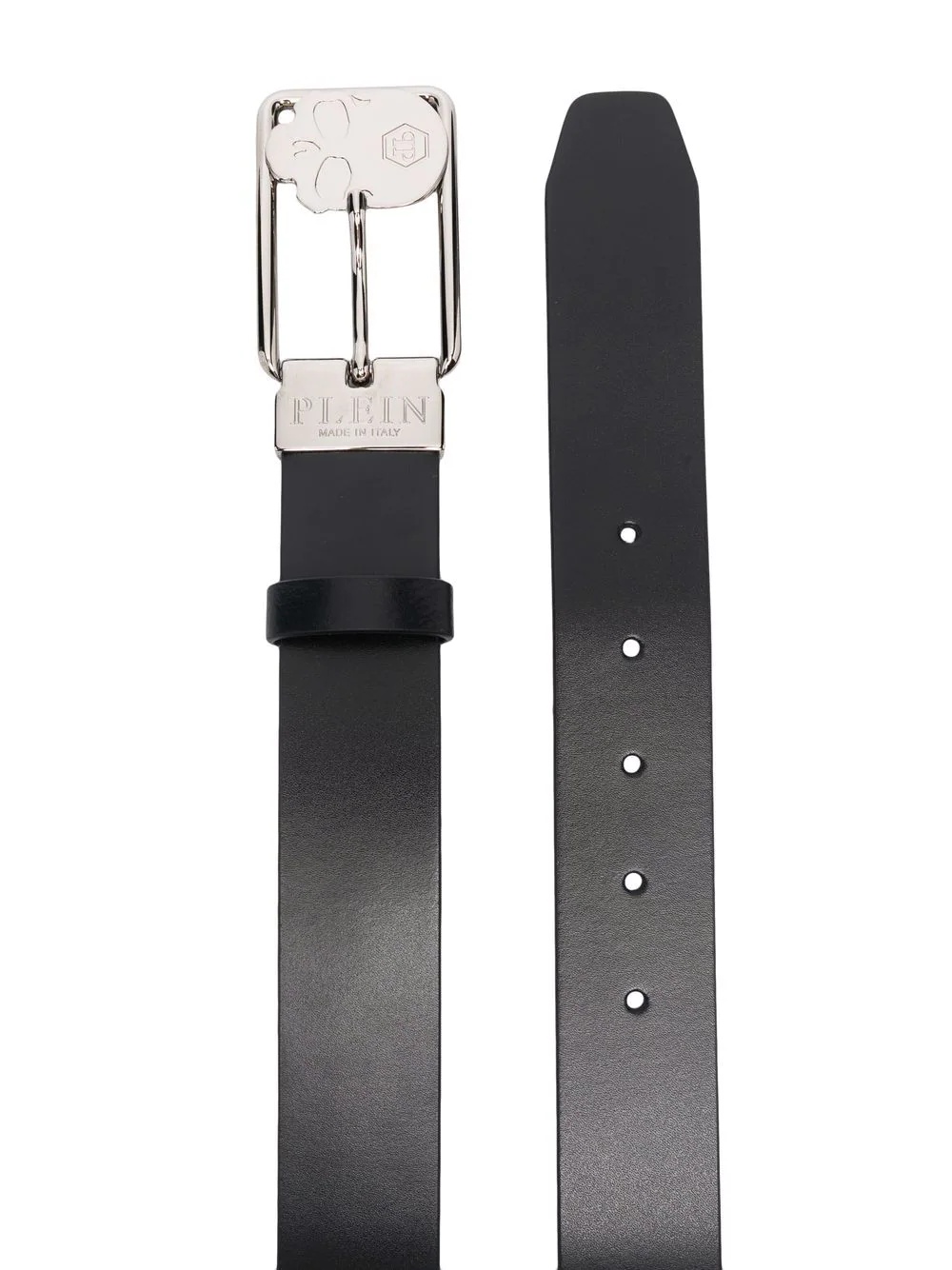 buckle-fastening leather belt - 2