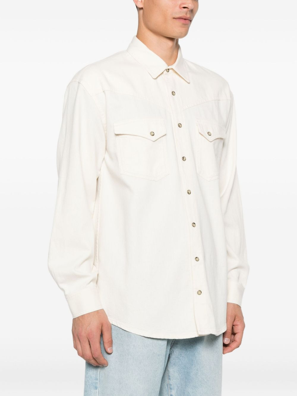 double-pocket cotton shirt - 3