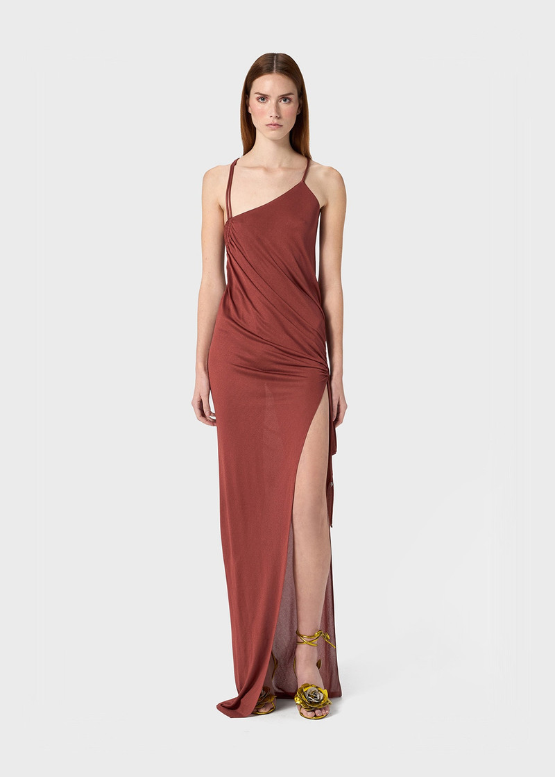 Blumarine ASYMMETRIC DRESS IN CRÊPE JERSEY outlook