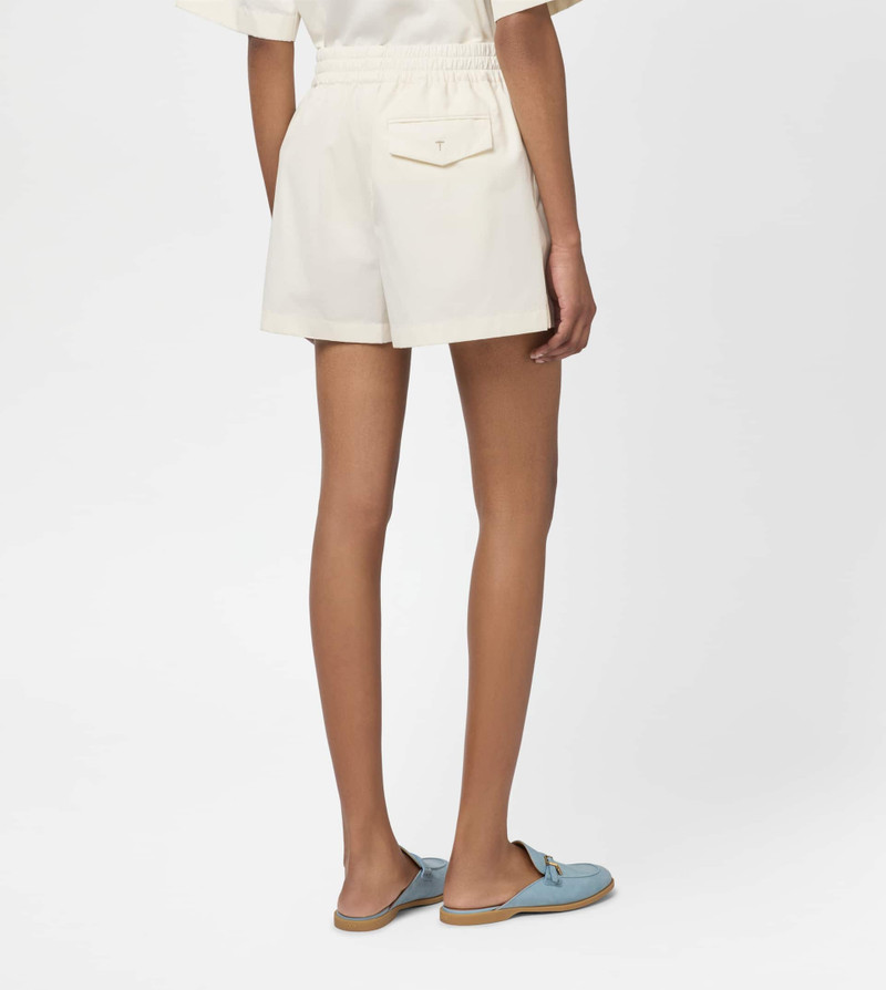 SILK BLEND SHORTS - WHITE 3