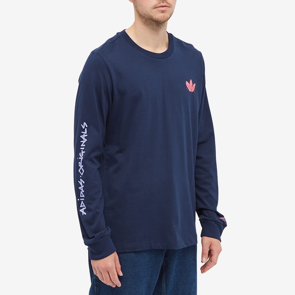 Adidas Graphic Trefoil Logo Long Sleeve Tee - 4