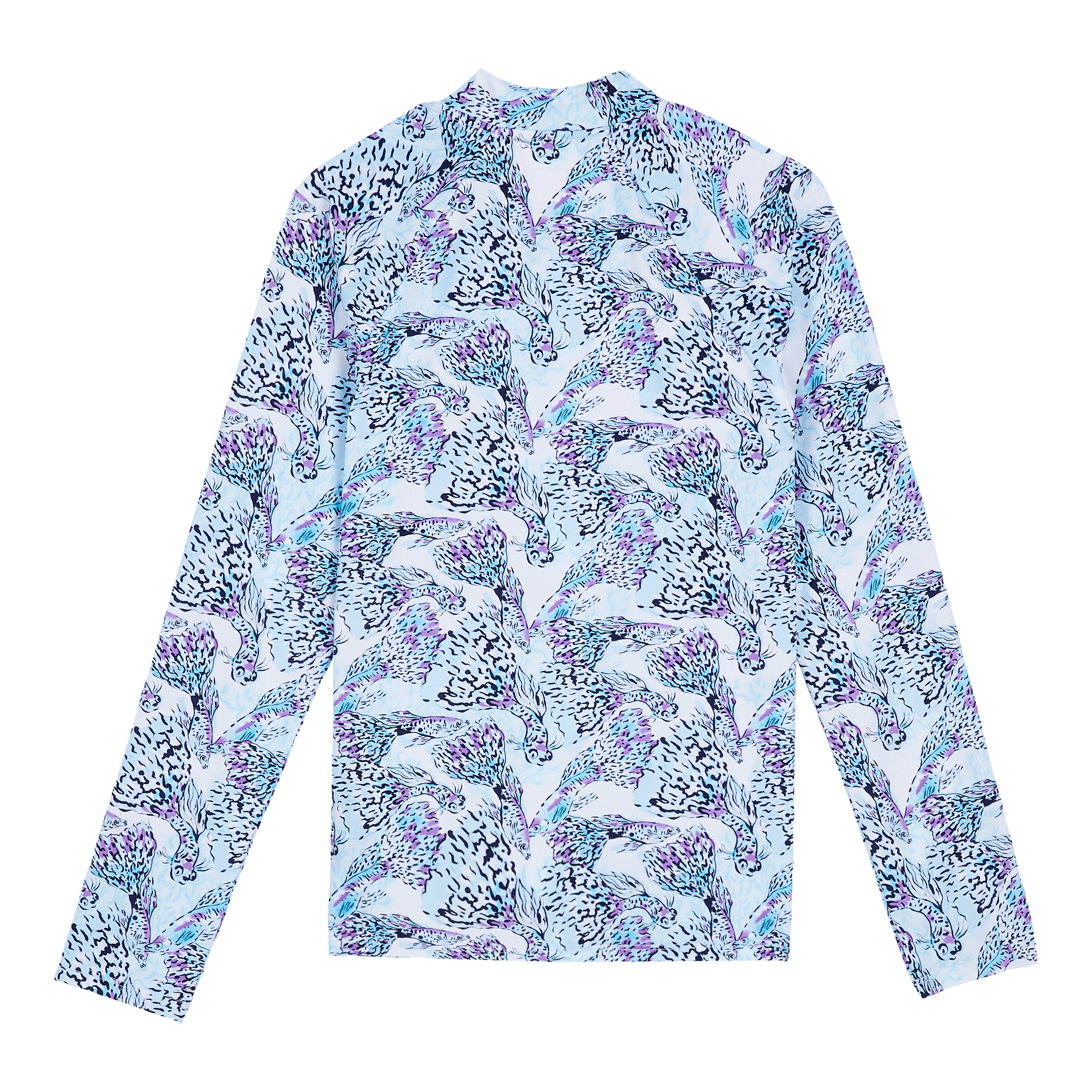 Women Zipper Long Sleeves Rashguard Isadora Fish - 2