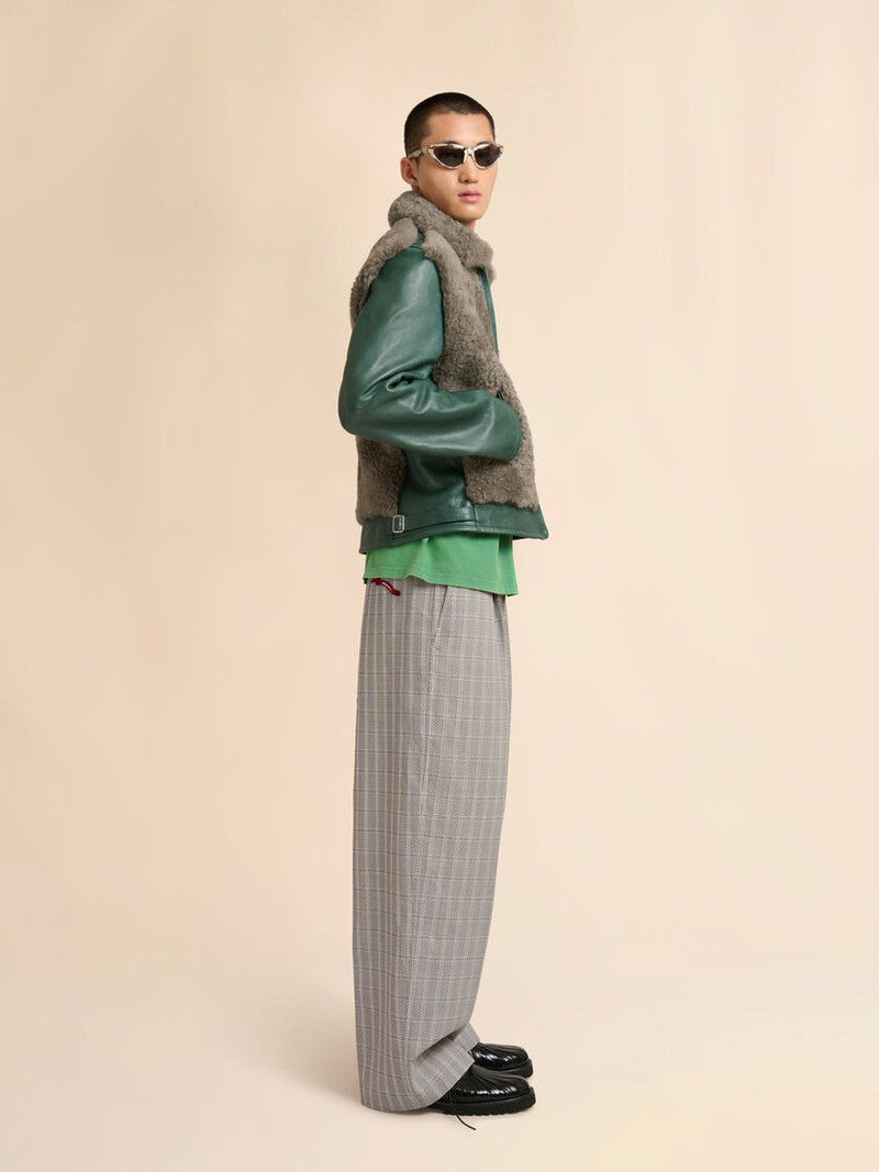 GREEN COTTON T-SHIRT WITH MARNI PATCHES 5