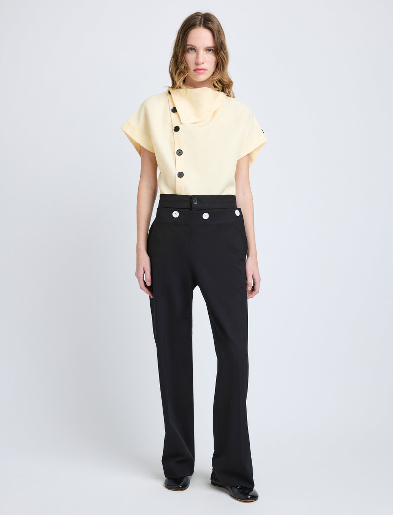 Proenza Schouler Zion Top in Linen Viscose outlook