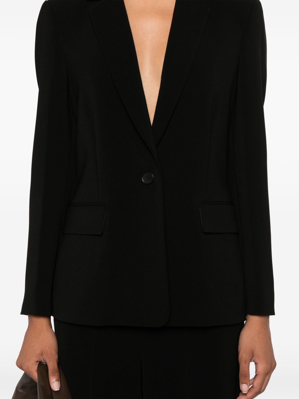 crepe blazer - 5