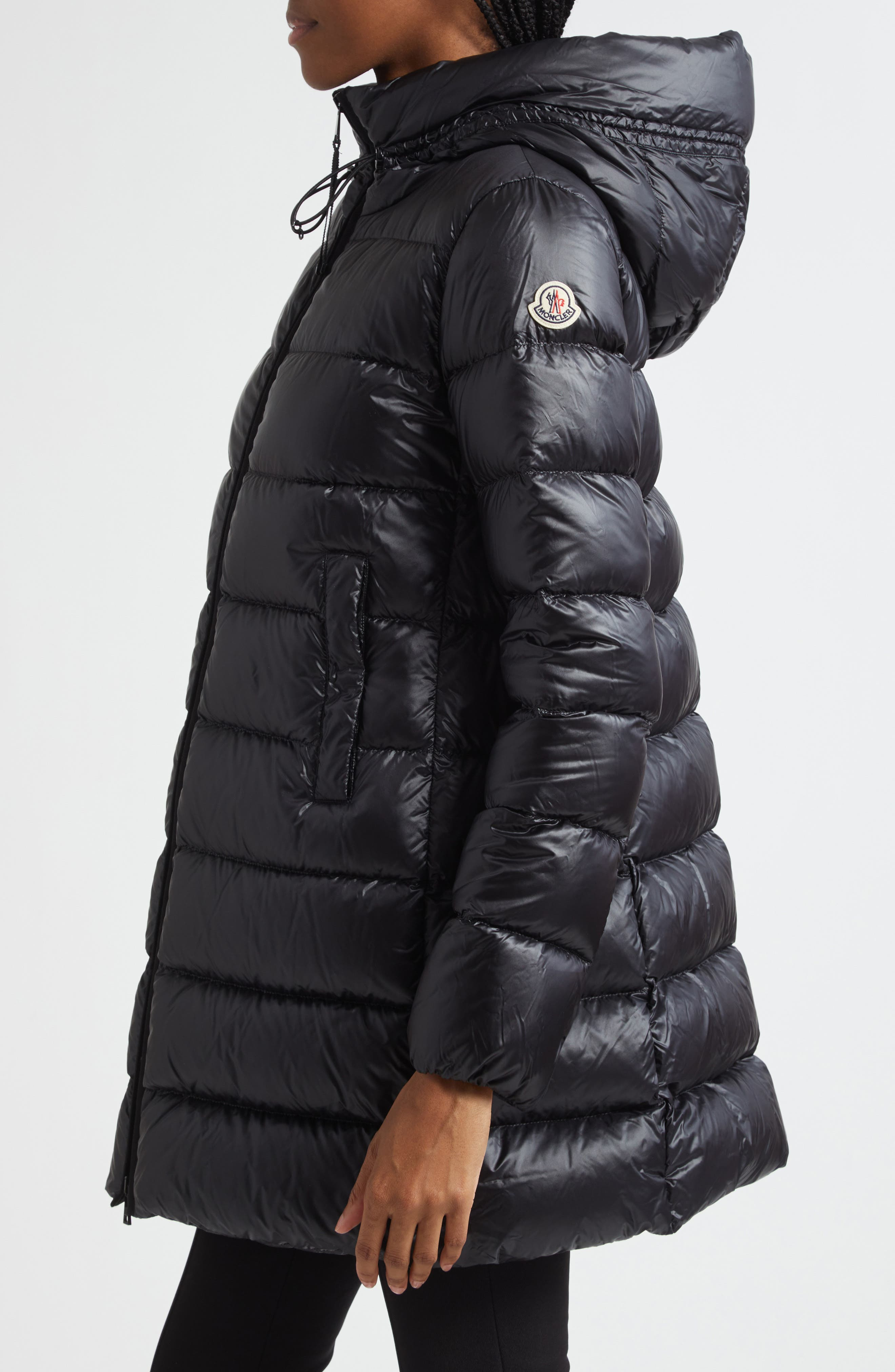 Moncler Suyenne Long Down Coat in Black at Nordstrom - 3