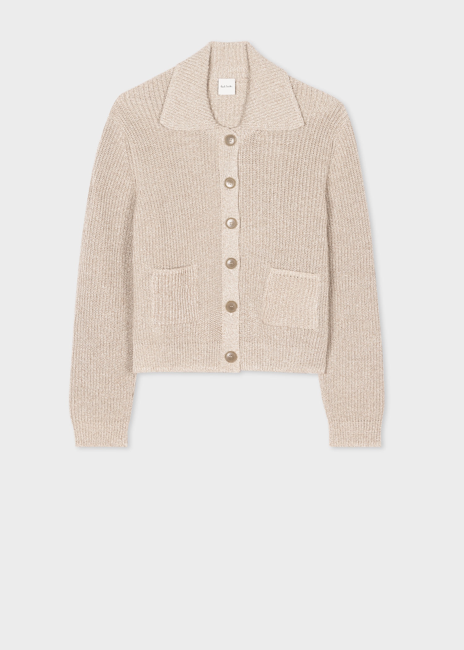 Collared Knit Cardigan - 1