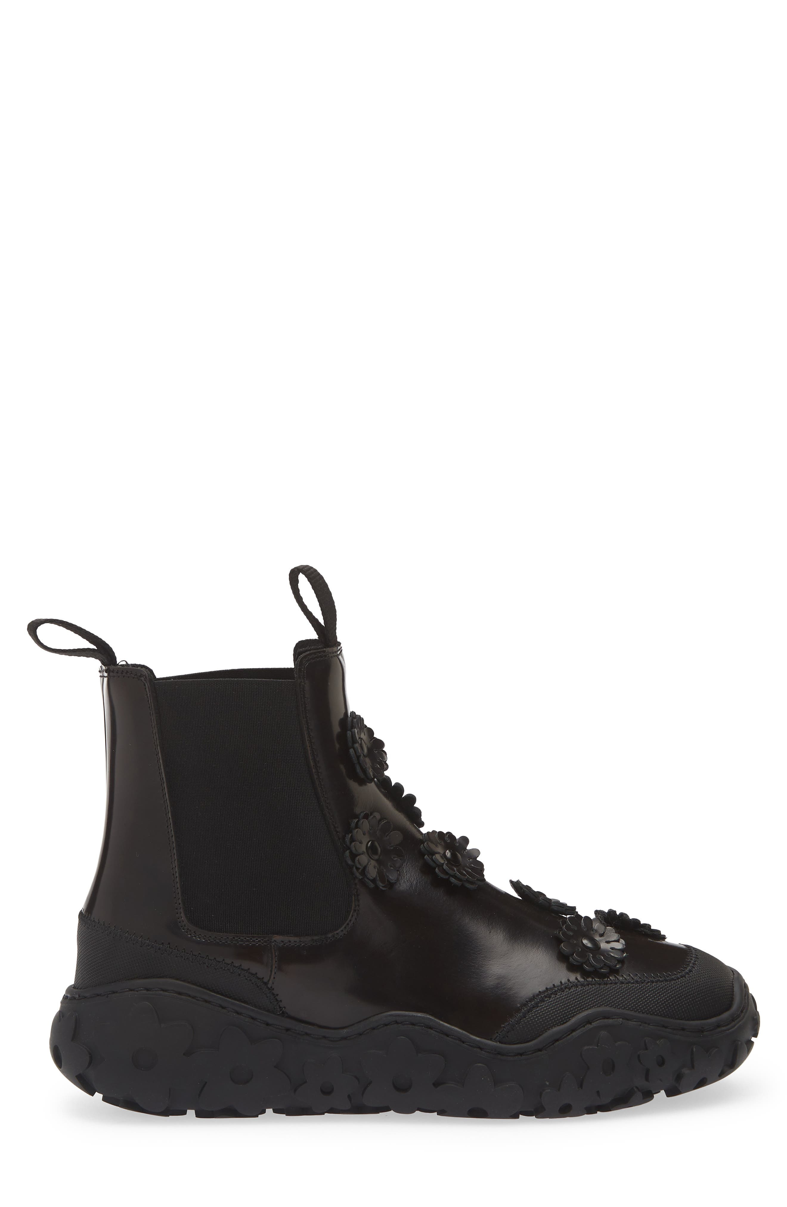 Cecilie Bahnsen Binley Floral Embellished Chelsea Boot in Brown at Nordstrom - 3