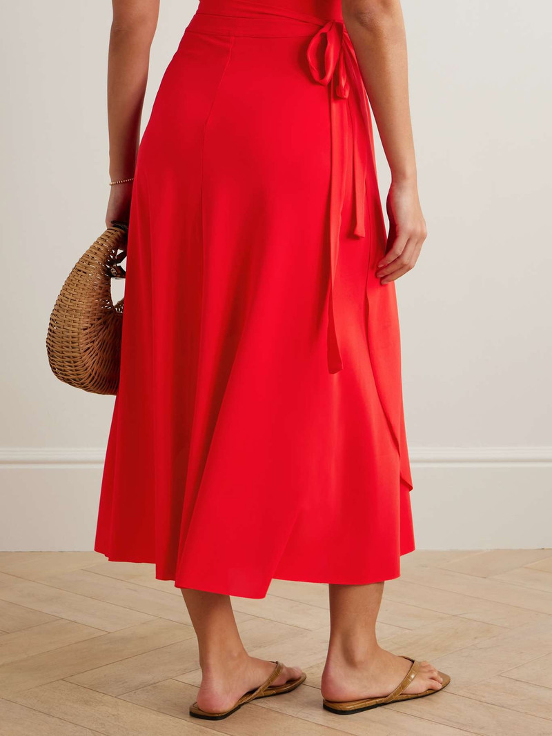 Julieta stretch-jersey midi wrap skirt 3