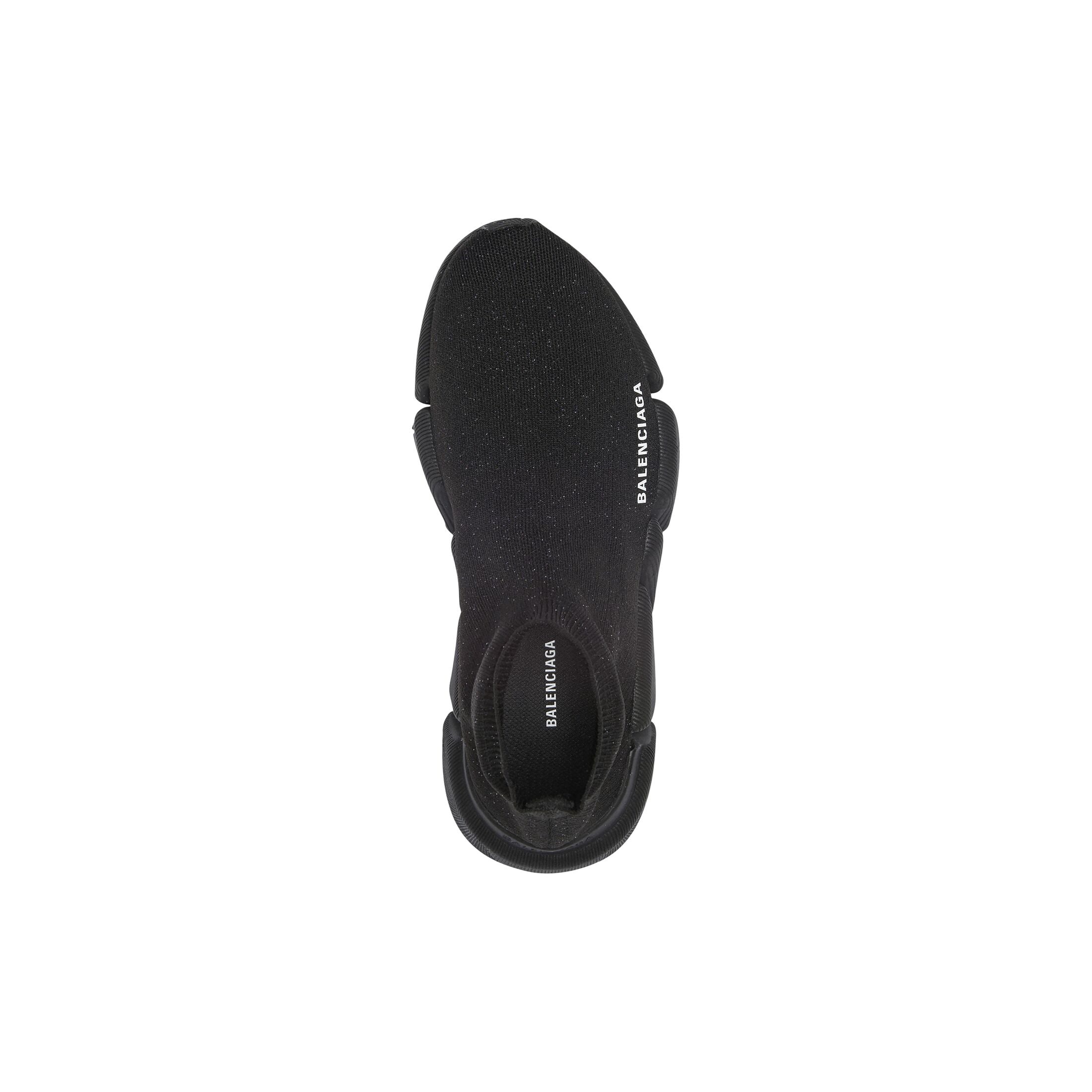 (WMNS) Balenciaga Speed 2.0 Sneakers 'Black Shiny Knit with Black Sole Unit' 636833W2AF31000 - 3