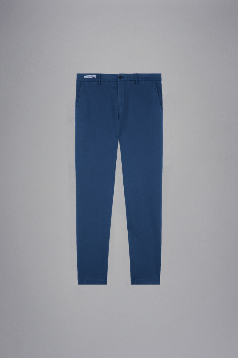 TENCEL COTTON SLIM CHINO TROUSERS 1