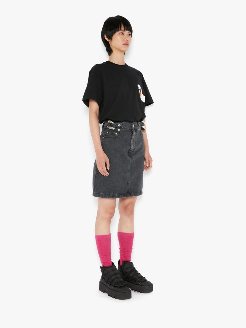 언어 선택 링크 데님 SKIRT 3
