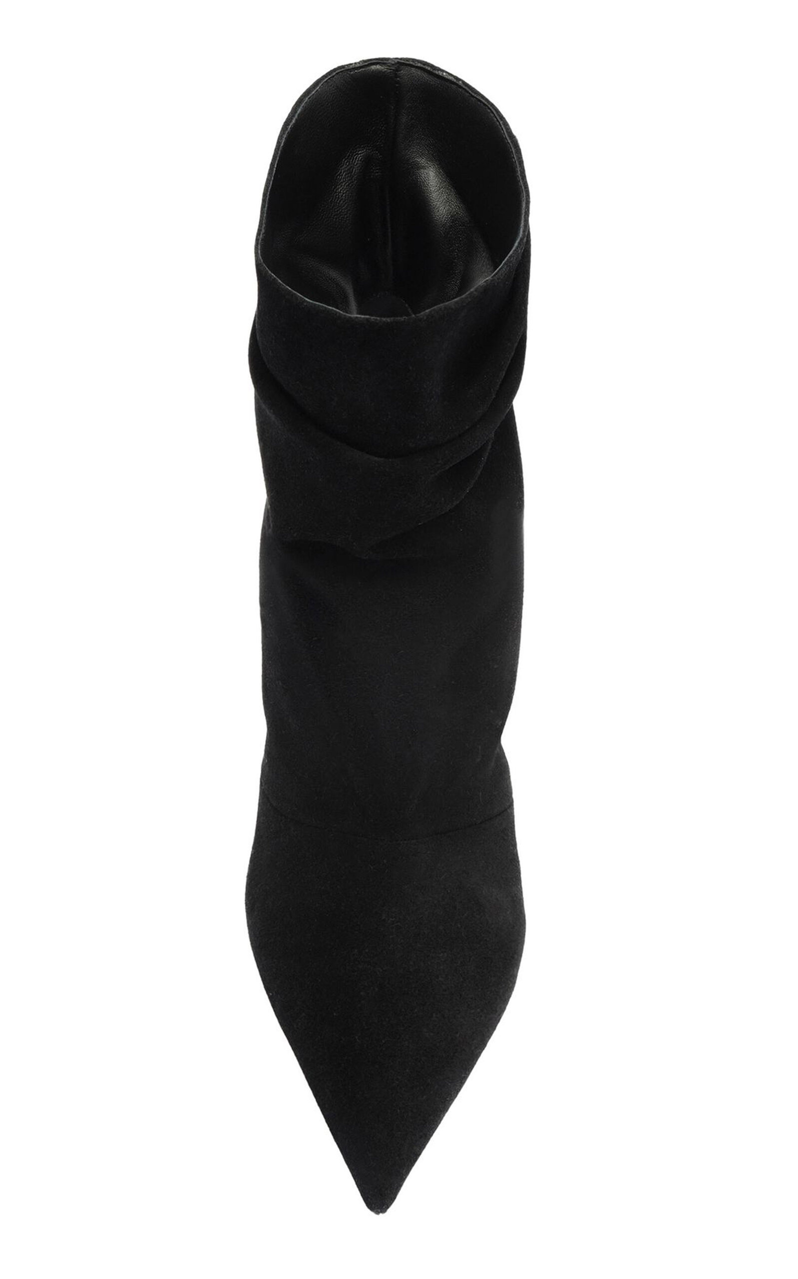 Tati Scrunched Suede Ankle Boots black - 3