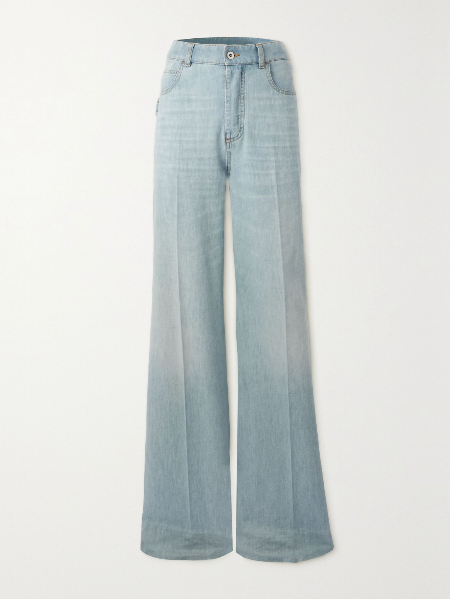 High-rise wide-leg jeans Blue - 1
