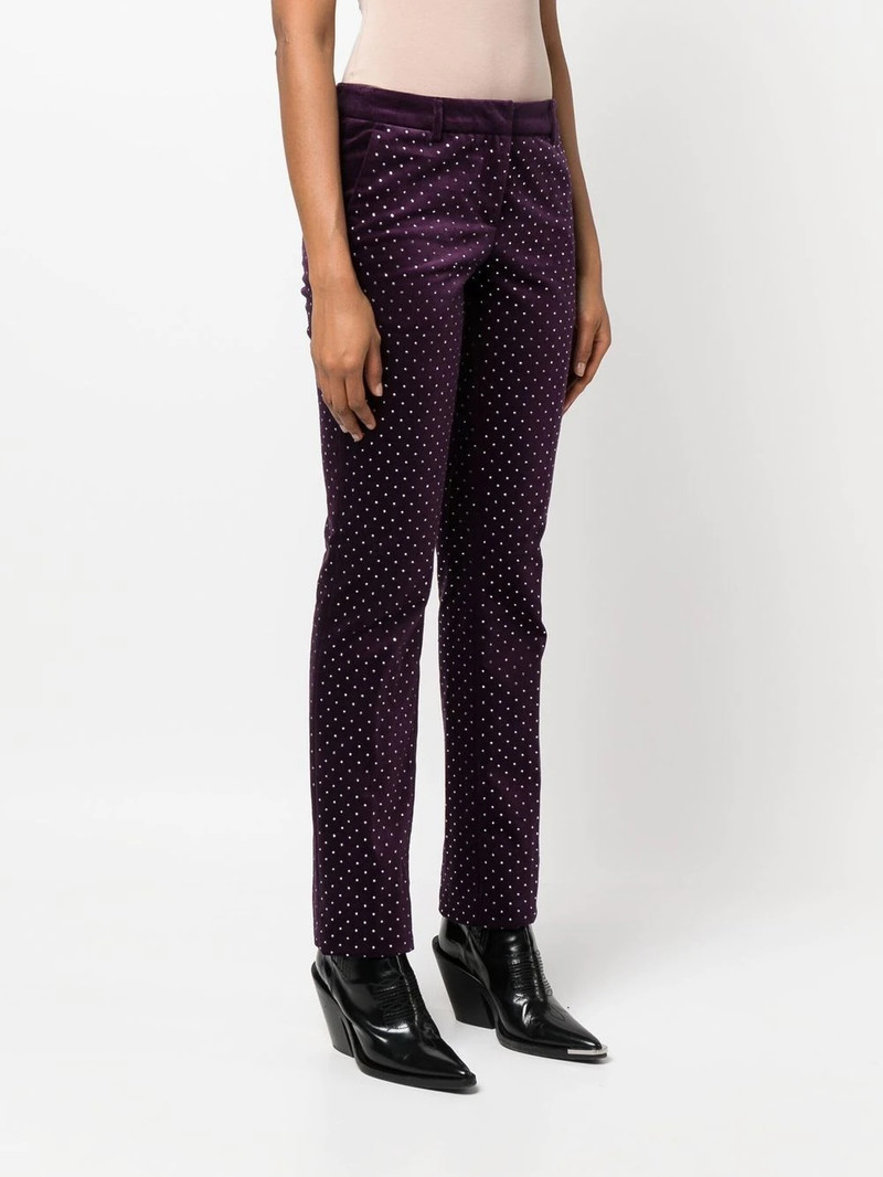 Office crystal-embellished trousers 3