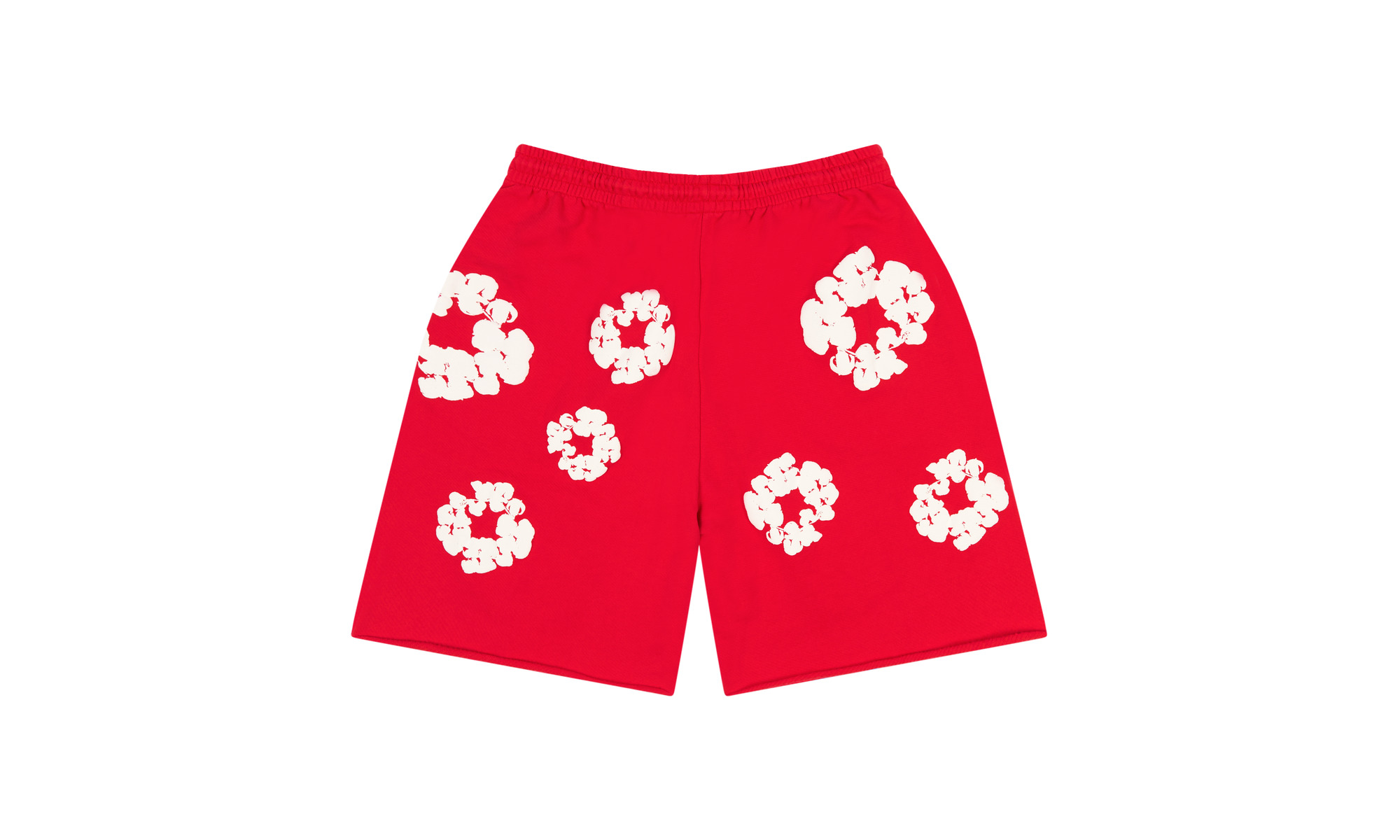 Cotton Wreath Sweatshorts "Red" - 2