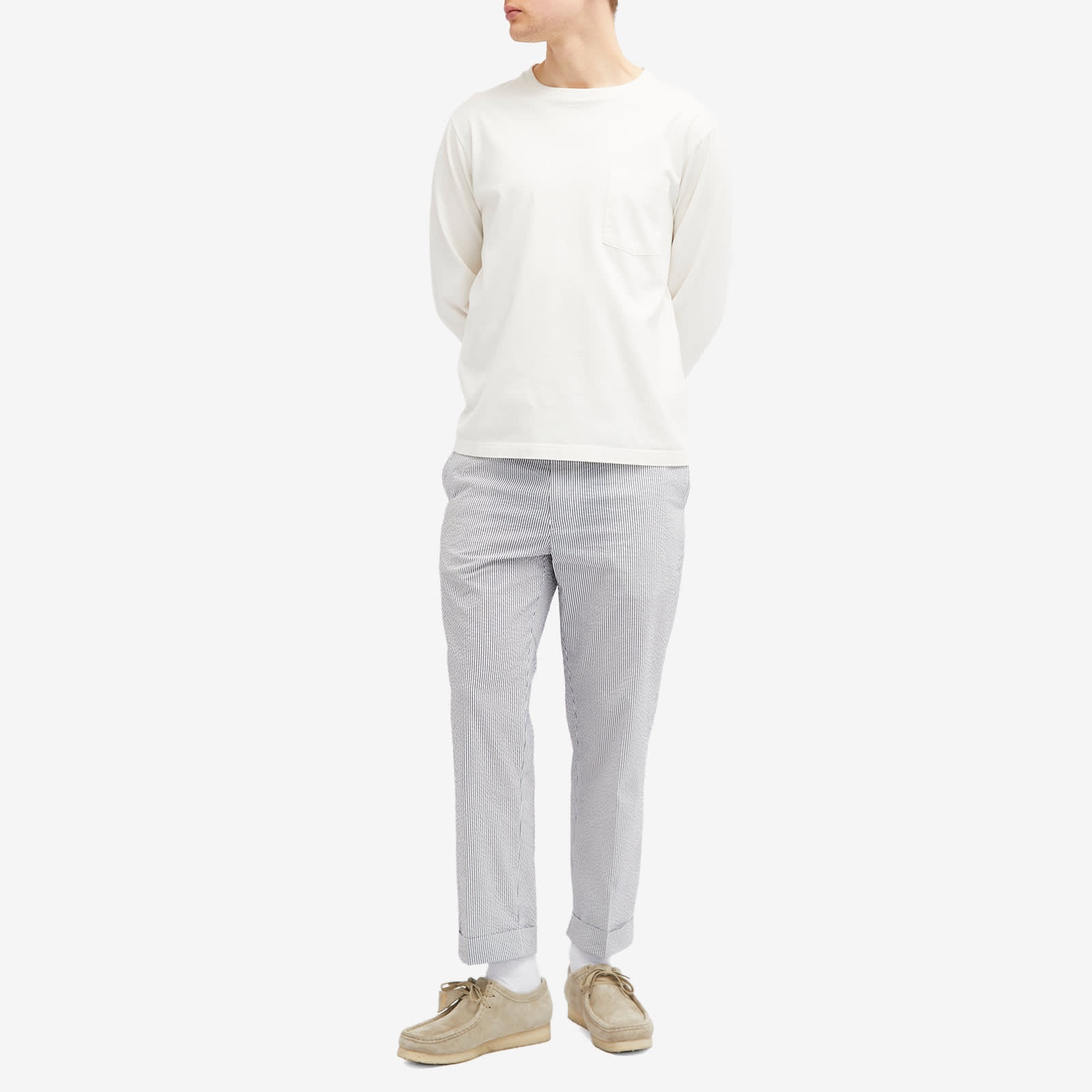 Beams Plus COOLMAX® Seersucker Ivy Trousers - 4