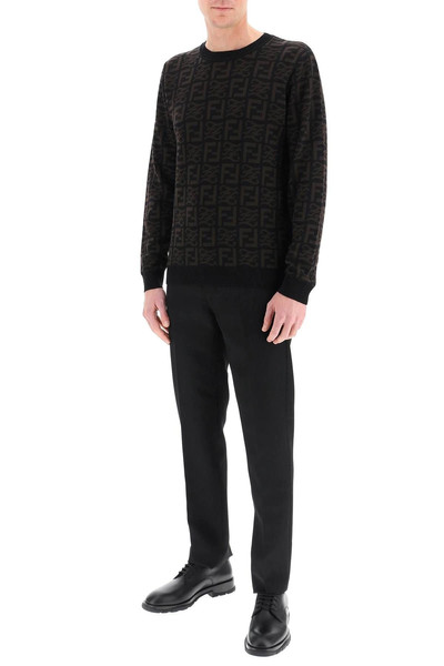 FENDI WOOL GABARDINE FIVE-POCKETS TROUSERS outlook